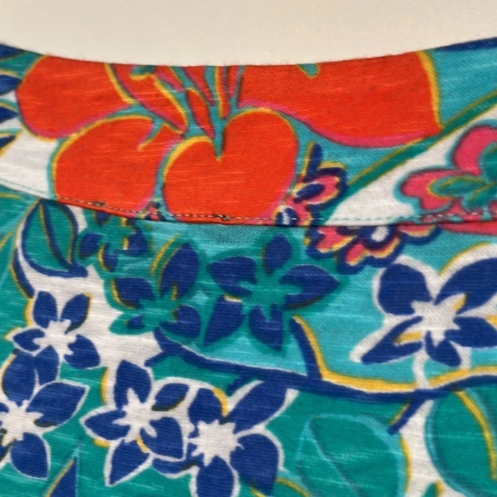 TALBOTS Tropical Cotton Dress, EUC - Picture 5 of 12